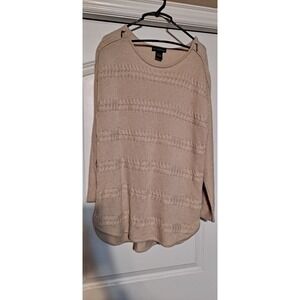 Design 365 Beige Sweater Size Large